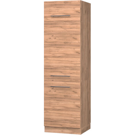 Armadio frigorifero Fame-Line, Rovere dorato, 60 cm, Vicco