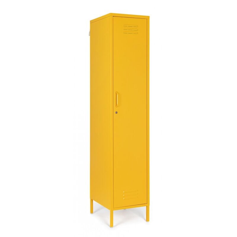 Armadio giallo 46x38x185 h in acciaio