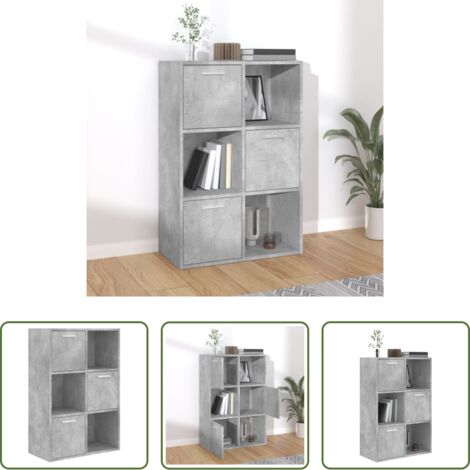 Armadio grigio cemento -  Armadietto Grigio Cemento 60x29,5x90 cm in Legno Multistrato