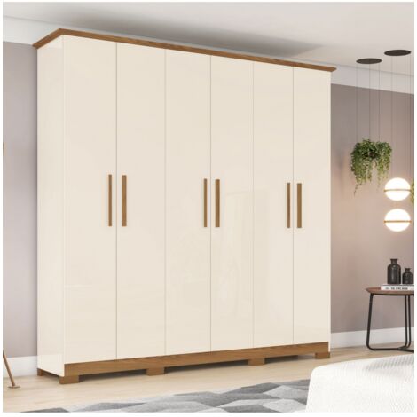 BEFARA ARMADIO GUARDAROBA 6 ANTE CRISOL - Crema / Naturale