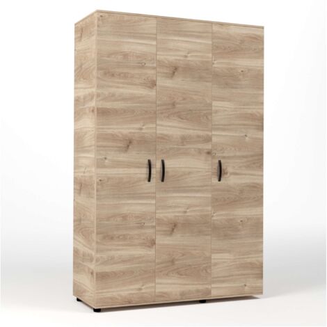 Armadio guardaroba camera da letto in legno con tre