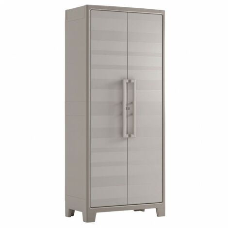 Armadio impermeabile tutto ripiani alto gulliver 80x44x182 beige