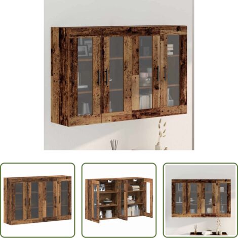 Armadio in legno -  Armadi da Muro 2 pcs Legno vecchio 69,5 x 34 x 90 cm