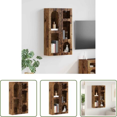 Armadio in legno -  Armadio pensile con lo scaffale Legno vecchio 59 x 20 x 100 cm