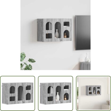 Armadio in legno -  Armadio pensile Grigio Sonoma 60 x 20 x 40 cm Legno multistrato