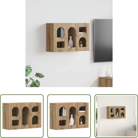 Armadio in legno -  Armadio pensile Rovere artigianale 60 x 20 x 40 cm