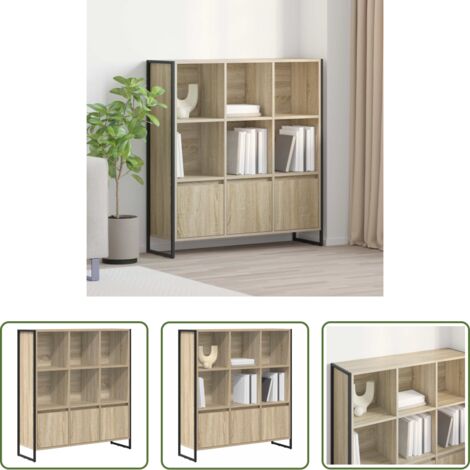 Armadio in legno -  Armadio per Libri 2 pcs Sonoma 99,5 x 30 x 108 cm