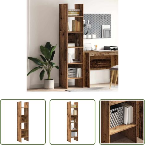 Armadio in legno -  Armadio per Libri Legno vecchio 40 x 35 x 180 cm