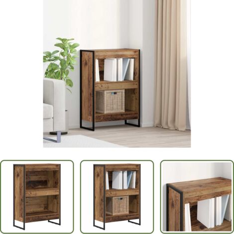 Armadio in legno -  Armadio per Libri Legno vecchio 80 x 30 x 155 cm