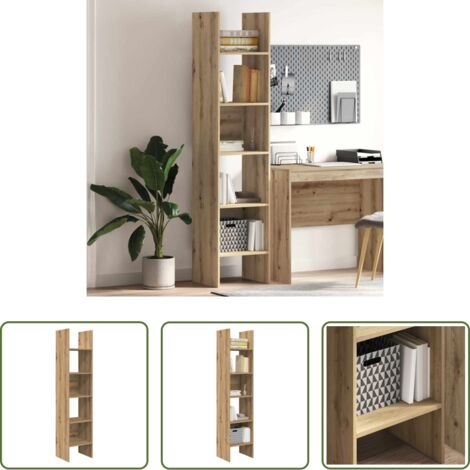 Armadio in legno -  Armadio per Libri Rovere artigianale 40 x 35 x 180 cm