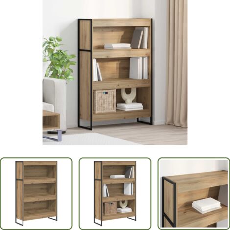 Armadio in legno -  Armadio per Libri Rovere Artigianale 80 x 30 x 155 cm