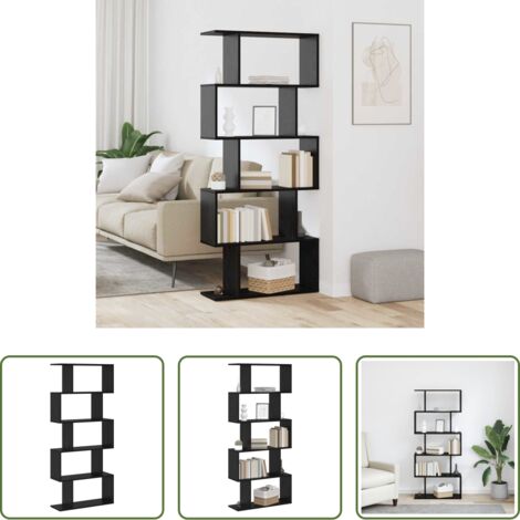 Armadio in legno -  Armadio per Libri Rovere Nero 70 x 24 x 161 cm