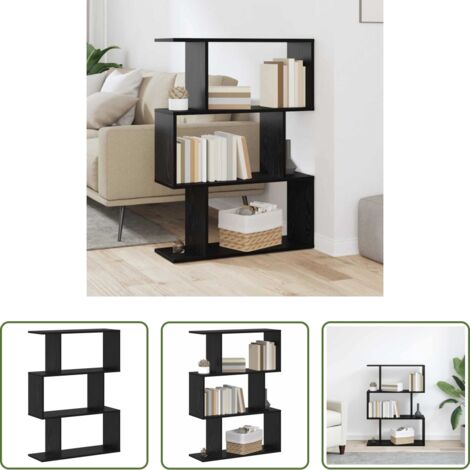 Armadio in legno -  Armadio per Libri Rovere Nero 70 x 24 x 97 cm Legno multistrato