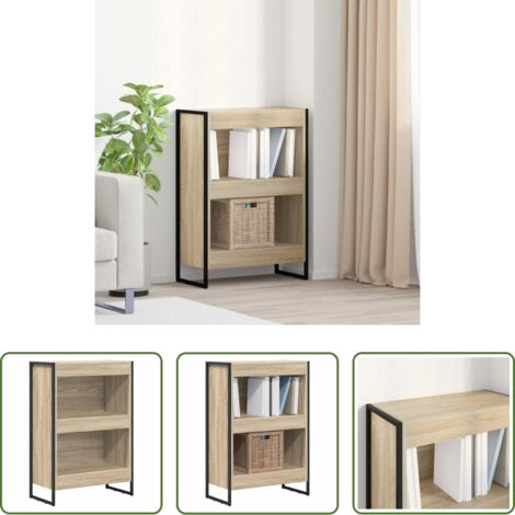 Armadio in legno -  Armadio per Libri Sonoma 80 x 30 x 155 cm Legno multistrato