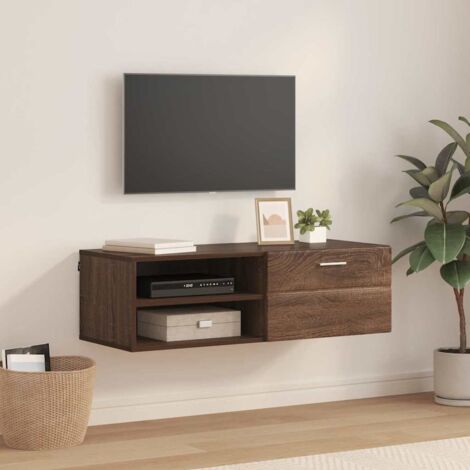 Armadio in Legno con cassetto Rovere Marrone 100,5 x 39 x 30 cm vidaXL