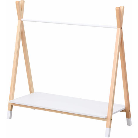Armadio in legno e bianco LOU