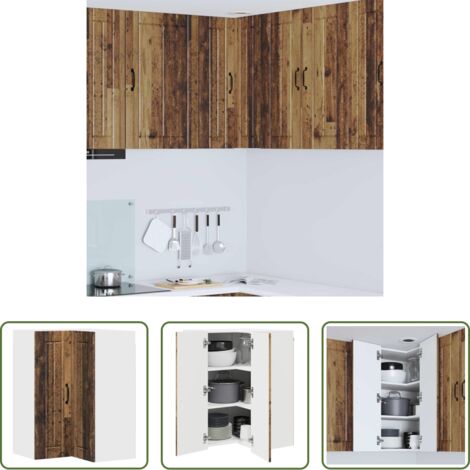 Armadio in legno ingegnerizzato -  Mobile da cucina Legno vecchio 57 x 57 x 80 cm