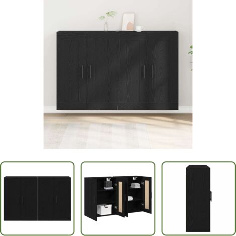 Armadio in legno -  Mobile a muro 2 pcs Legno vecchio 69,5 x 34 x 90 cm
