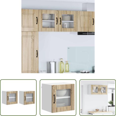 Armadio in legno -  Mobile da cucina 2 pcs Rovere Sonoma 40 x 31 x 40 cm