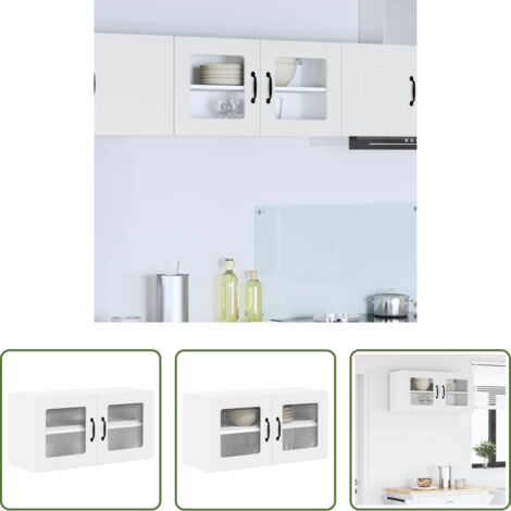 Armadio in legno -  Mobile da cucina Bianco 80 x 31 x 40 cm Legno multistrato