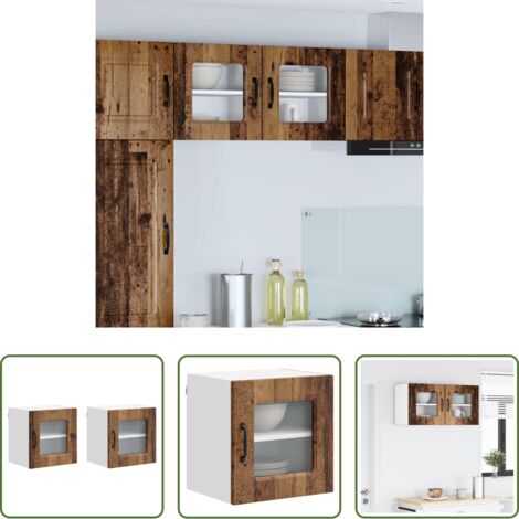 Armadio in legno -  Mobile da cucina Kalmar 2 pcs Legno vecchio 40 x 31 x 40 cm
