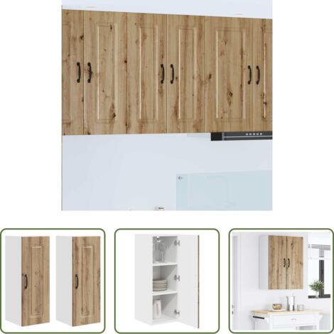Armadio in legno -  Mobile da cucina Kalmar 2 pcs Rovere artigianale