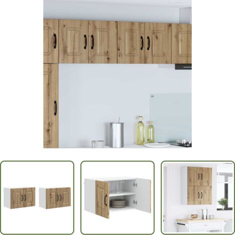 Armadio in legno -  Mobile da cucina Kalmar 2 pcs Rovere artigianale