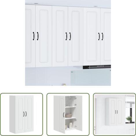 Armadio in legno -  Mobile da cucina Kalmar Bianco 60 x 31 x 100 cm