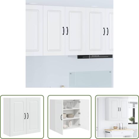 Armadio in legno -  Mobile da cucina Kalmar Bianco 80 x 31 x 80 cm