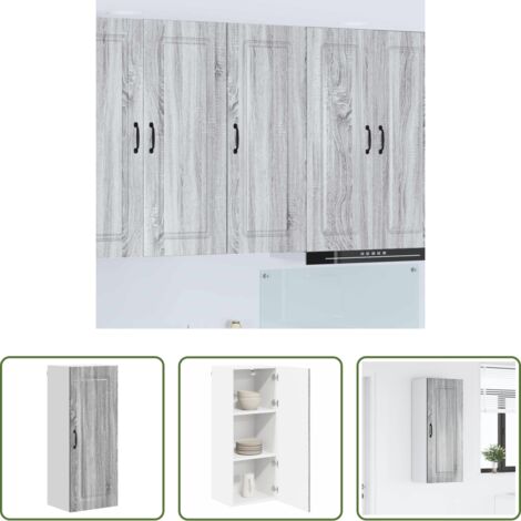 Armadio in legno -  Mobile da cucina Kalmar Grigio Sonoma 40 x 31 x 100 cm