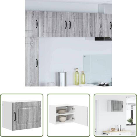 Armadio in legno - Mobile da cucina Kalmar Grigio Sonoma 50 x 31 x 40 cm