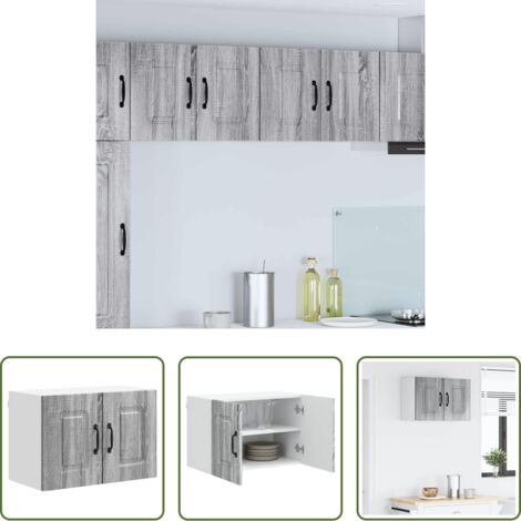 Armadio in legno -  Mobile da cucina Kalmar Grigio Sonoma 60 x 31 x 40 cm