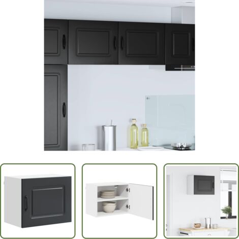 Armadio in legno -  Mobile da cucina Kalmar Nero 50 x 31 x 40 cm Legno multistrato