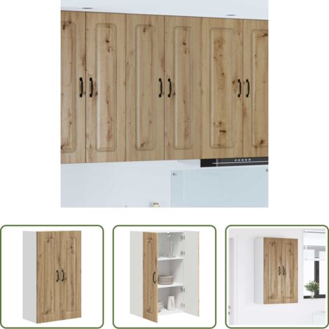 Armadio in legno -  Mobile da cucina Kalmar Rovere artigianale 60 x 31 x 100 cm