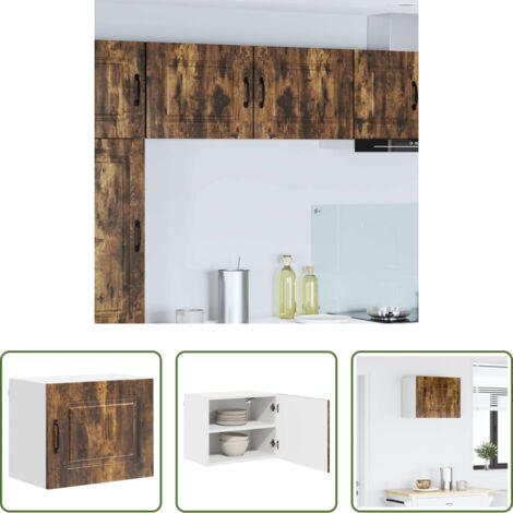 Armadio in legno - Mobile da cucina Kalmar Rovere fumé 50 x 31 x 40 cm
