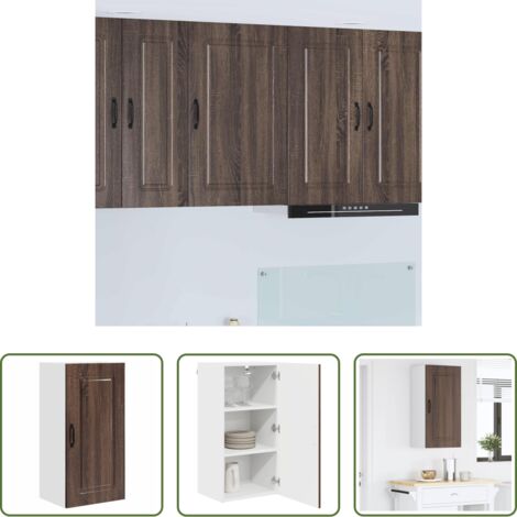 Armadio in legno -  Mobile da cucina Kalmar Rovere Marrone 40 x 31 x 80 cm