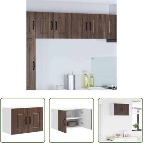 Armadio in legno -  Mobile da cucina Kalmar Rovere Marrone 60 x 31 x 40 cm