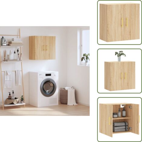 Armadio in legno multistrato - vidaXL Armadietto a Muro Rovere Sonoma 60x31x60 cm Legno Multistrato - Armadietto in legno multistrato rovere sonoma