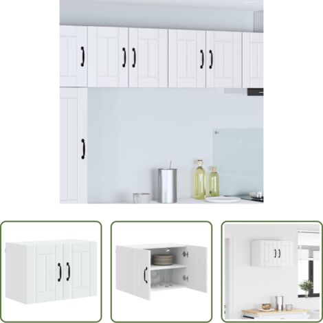 Armadio in legno -  Pensile cucina Bianco 60 x 31 x 40 cm Legno multistrato
