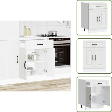 Armadio in legno - vidaXL Base da Cucina Kalmar Bianco in Legno Multistrato - Armadio con porte