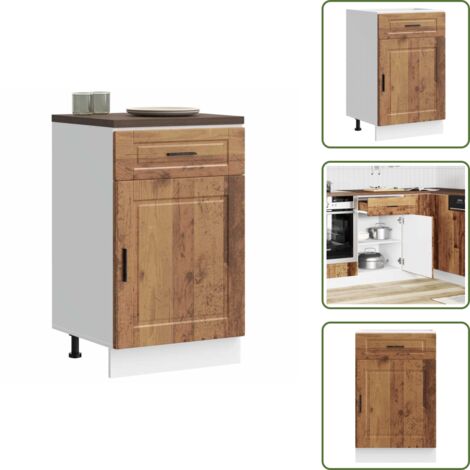 Armadio in legno - vidaXL Base da Cucina Porto Legno Antico in Legno Multistrato - Base in legno