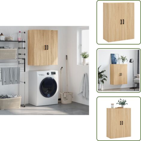 Armadio in legno - vidaXL Mobile a Parete Rovere Sonoma 69,5x34x90 cm - Armadio in legno multistrato