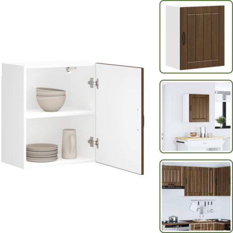 Armadio in legno - vidaXL Pensile da Cucina Lucca Rovere Marrone in Legno Multistrato - Armadio in truciolato