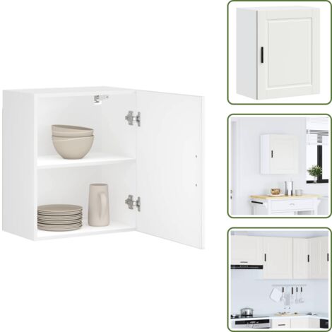 Armadio in legno - vidaXL Pensile da Cucina Porto Bianco in Legno Multistrato - Armadio multistrato