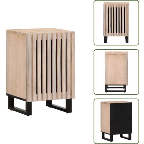 Armadio in mango - vidaXL Mobile da Bagno 38x34x58 cm in Legno Massello di Mango -