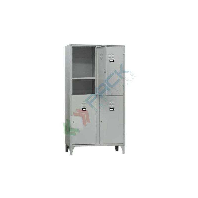 Pack Services - Armadio scuola 4 vani, 100 x 50 x