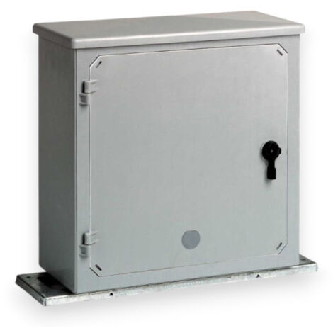 Armadio in resina con serratura chiusura IP44 per contatori fino a 20KW dimensioni 57x23,5x60 cm montaggio a parete o terra