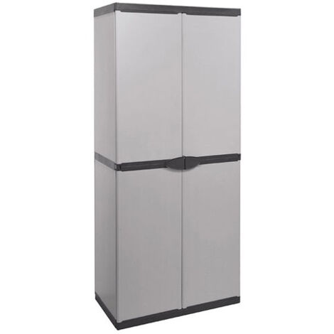 Armadio in Resina PVC da Esterno Tuttopiani Modulare Ripiani Balcone