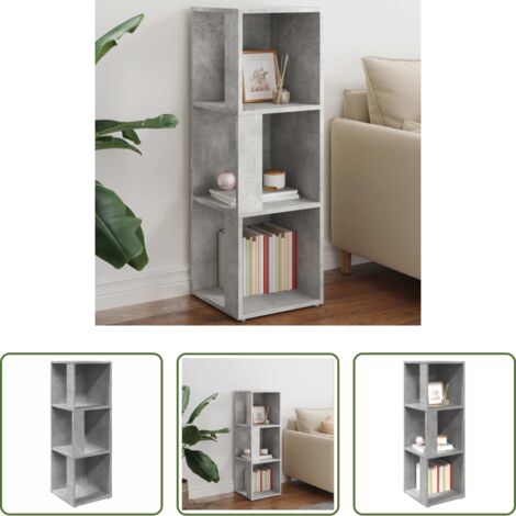 Armadio in truciolato -  Armadio Angolare Grigio Cemento 33x33x100 cm in Truciolato