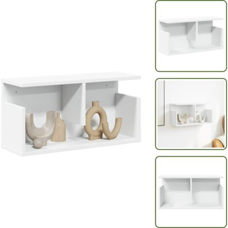 Armadio in truciolato - vidaXL Mobile a Parete 60x20x30 cm Bianco in Truciolato - Armadio bianco